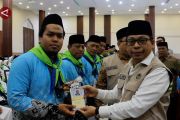 Kloter pertama haji asal Sumatera Utara masuk Asrama Haji Medan