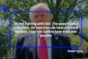 Trump klarifikasi pernyataan terkait Paus Leo dan isu nuklir Iran