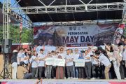 Momen May Day 2026 Jateng, BPJS Ketenagakerjaan serahkan santunan Rp337 Juta