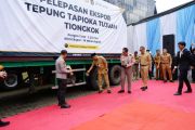Ekspor perdana tepung tapioka ke Tiongkok diberangkatkan melalui Pelabuhan Regional 2 Panjang