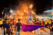 Jemaat Dari Puluhan Gereja Kabupaten Bulungan Ikut Pawai Obor Paskah