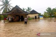 188 rumah warga terendam banjir akibat luapan Sungai Konaweha di Kolaka