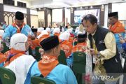 JCH asal Papua masuk pemondokan asrama haji di Makassar