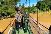 Danrem 092/Mrl Resmikan Jembatan Perintis Garuda Desa Sajau Hilir