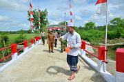 TNI rampungkan jembatan akses pertanian warga di Aceh bantuan presiden
