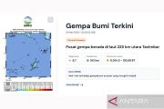 Gempa dengan magnitudo 6,7 guncang Tanimbar Maluku