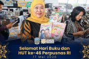 Hari Buku Nasional, Khofifah serukan membaca jadi gaya hidup anak muda