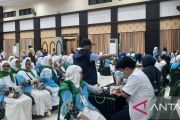 89 Jemaah Haji Kloter 39 Sultra gabungan tiga kabupaten tiba di Embarkasi Makassar