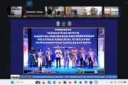 Kakanwil Kemenkum Riau Ikuti Peresmian Pos Bantuan Hukum Desa dan Kelurahan se-Papua Barat Secara Virtual