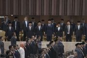 Ketum parpol-menteri kabinet hadiri pidato KEM-PPKF Prabowo di DPR