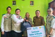 YBM PLN UP3 Mataram salurkan santunan bagi dhuafa di Desa Tempos