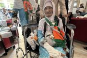 Dari jual bubur, nenek 105 tahun asal Kediri tiba di tanah suci