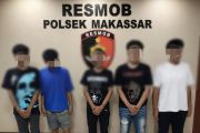 Polisi tangkap lima remaja terduga pelaku kejahatan jalanan di Makassar