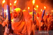 Pawai obor konsisten meriahkan malam Idul Adha di Sampit