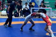 Puluhan peserta bertanding dalam Kejuaraan Gulat Wali Kota Cup 2026