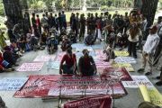 Unjuk rasa sengketa lahan di Jambi
