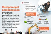 Mempercepat pembangunan program prioritas 2026