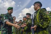 Kepulangan Satgas Pamtas RI-Papua Nugini di Jambi