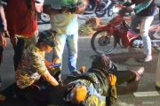 Tabrakan dua sepeda motor di Cipinang Jaktim, korban kritis