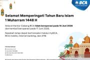 BCA sesuaikan jadwal operasional pada libur Tahun Baru Islam 2026