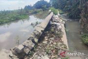 Petani di Karawang khawatirkan sulit air akibat saluran irigasi rusak