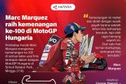 Marc Marquez raih kemenangan ke-100 di MotoGP Hungaria