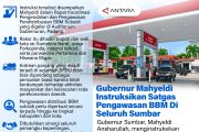 Gubernur Mahyeldi instruksikan Satgas pengawasan BBM di seluruh Sumbar