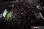 Begini suasana nonton bareng Belanda melawan Swedia di Ambon