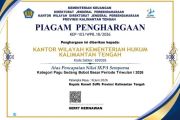 Kanwil Kementerian Hukum Kalimantan Tengah raih enam penghargaan IKPA Sempurna
