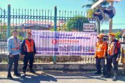 Antisipasi risiko kecelakaan saat libur sekolah, KAI Divre II Sumbar pasang spanduk imbauan dan gencarkan sosialisasi keselamatan di perlintasan sebidang