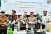Narkotika dominasi pemusnahan barang bukti di Kejaksaan Dharmasraya
