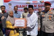 Polres Agam salurkan ratusan paket bantuan ke warga terdampak bencana