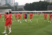 Timnas Indonesia gelar latihan jelang laga kontra Oman dan Mozambik