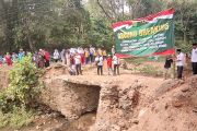Pembangunan jembatan di Linggar Jati, Cilegon putus isolasi warga