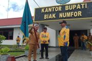 Wabup Jimmy Kapissa terima kontingen Pesparawi Nasional XIV Biak Numfor