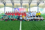 Bulog-Tidar Setia 93, artis dan jurnalis gaungkan pangan lewat bola