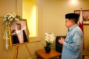 Former VP Jusuf Kalla honors pays tributes to former Qatari emir