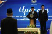 Komjen Pol. Rudi Setiawan dilantik menjadi Irjen Kemenimipas