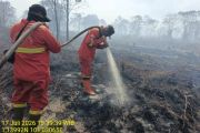 Karhutla di Pematang Pudu Mandau meluas hingga 80 hektare, tiga helikopter Waterbombing dikerahkan