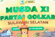Bahlil buka Musda Partai Golkar Sulsel di Makassar