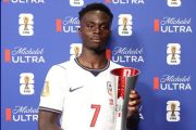 Bukayo Saka bangga masuk daftar elite pencetak hattrick di Piala Dunia