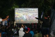 Ribuan warga Lahat padati Nobar Final Piala Dunia 2026 di GOR Bukit Tunjuk