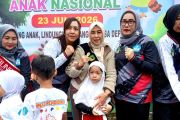 Peringati Hari Anak Nasional, Bunda PAUD Barut ajak anak hidup sehat melalui senam