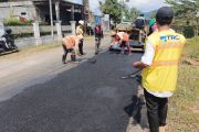 Tim Reaksi Cepat Infrastruktur NTB bergerak, Jalan Kediri-Kuripan diperbaiki