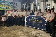 Siswa SIP Angkatan 56 Polda Kalteng salurkan bansos ke panti asuhan Nurul Sholihin