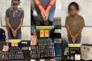 Polres Agam tangkap tiga pengedar beserta 61 paket sabu-sabu-ganja