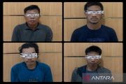 Polisi tangkap empat pelaku pencuri tembaga Stasiun Pemancar TVRI Muara Teweh
