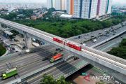 Progres LRT Jakarta Fase 1B sudah 97,99 persen, rampung Agustus