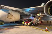 Pertamina fuels Emirates A380 with 92,901 liters in Jakarta
