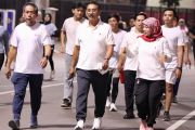 Rehat sejenak dari aktivitas kantor, Kementerian ATR/BPN adakan slow run rutin sepulang kerja